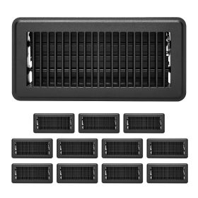 4 x 10 Inch Floor Registers, 12-Pack Vent Grilles, HAVC Heavy-Duty Walkable Iron Floor Vents