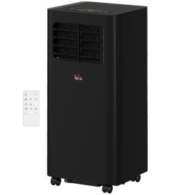10000 BTU Mobile Air Conditioner, 441 Sq. Ft., AC Unit with Dehumidifier, Sleep, 24H Timer On/Off, Window Kit, Black (Option: Black-381x356x875 mm)