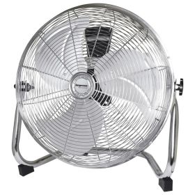 Impress 18-Inch High-Velocity Floor Fan With Chrome Finish (Option: Silver)